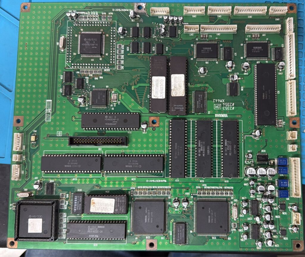 The board AFTER the SMD capacitors were installed.